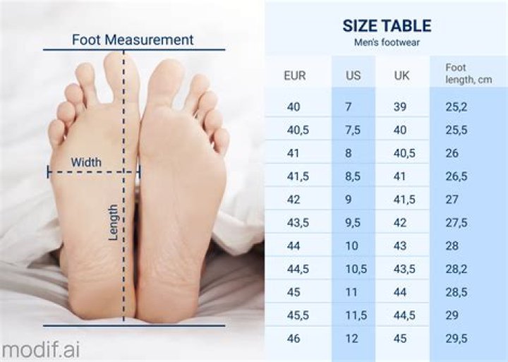 What is a size 10 in mens shoes?