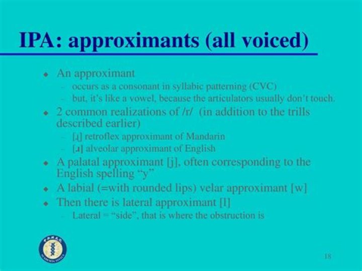 What is an Approximant in phonetics?