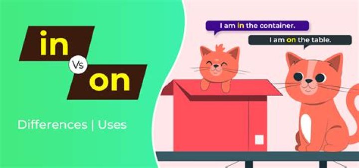 What is difference between in and on?