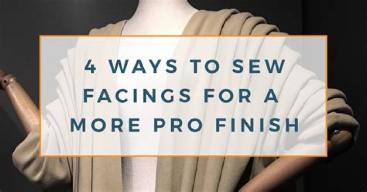 What is facing in clothing construction?