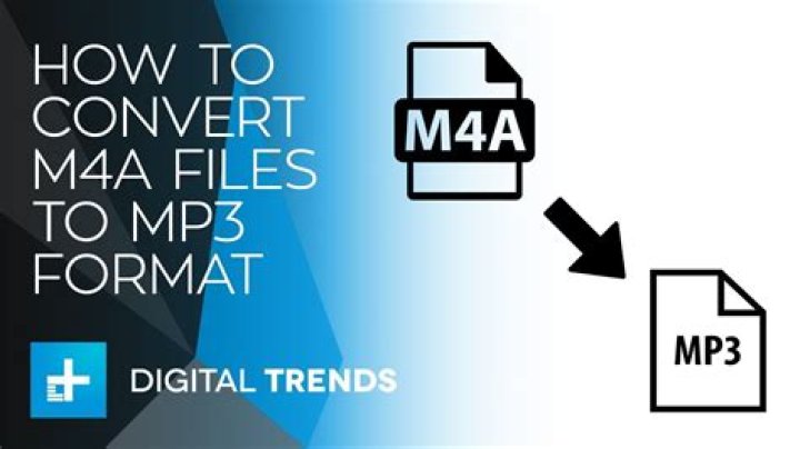 What is m4a file to mp3?