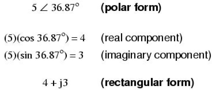 What is polar and rectangular form?