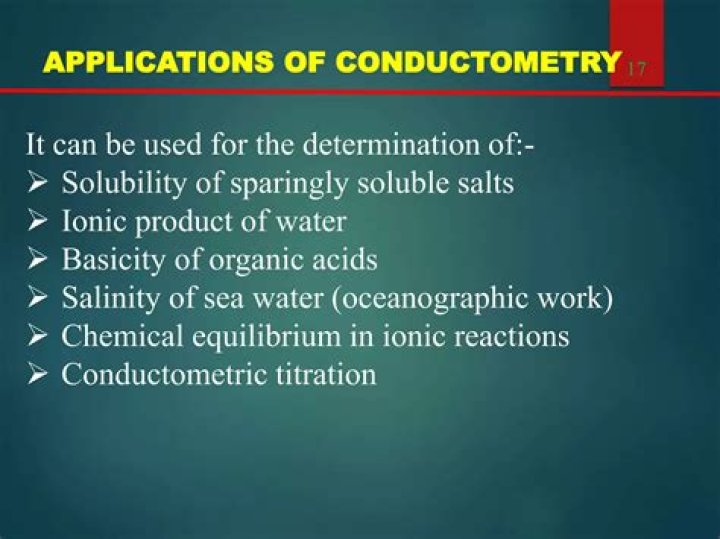 What is the application of Conductometry?