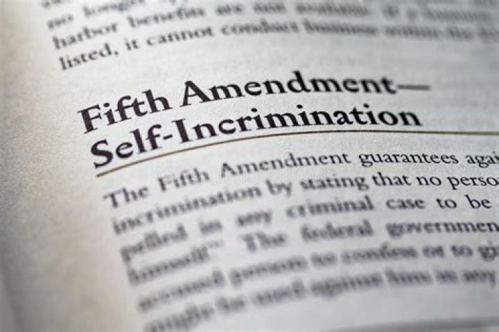 What is the definition of self incrimination?