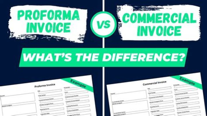 What is the difference between an invoice and a commercial invoice?