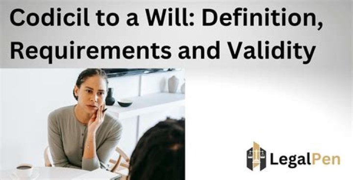 What is the difference between codicil and will?
