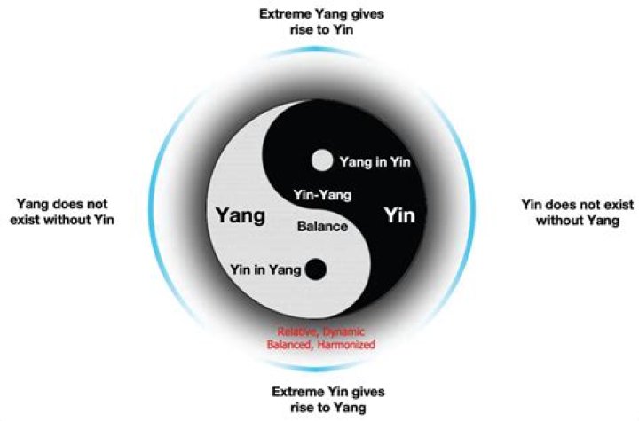 What is the line between Yin and Yang called?