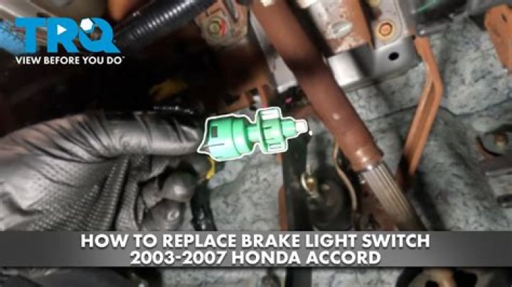 Where is the brake light switch on a 2003 Honda Accord?