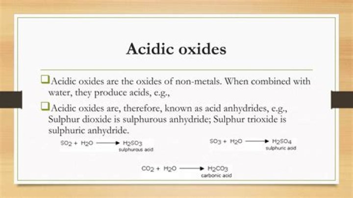 Why are acidic oxides also known as acid anhydrides?