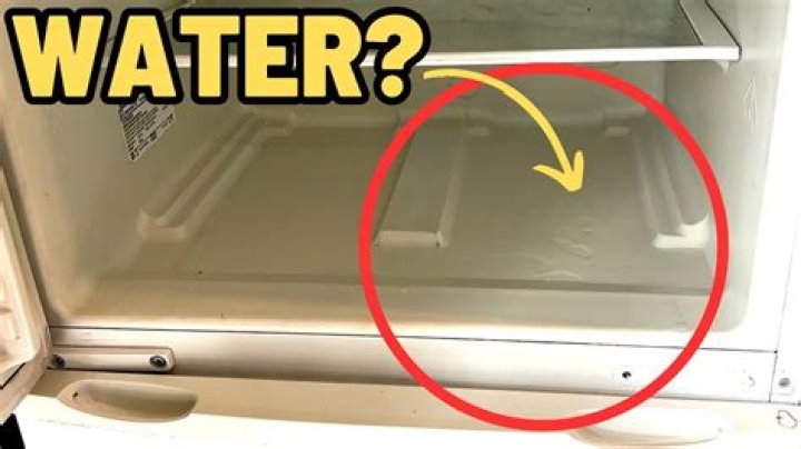 Why is there water coming out of the bottom of my refrigerator?